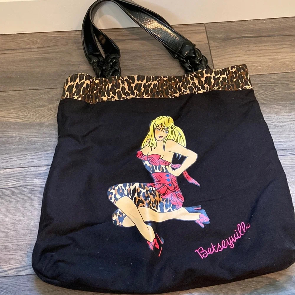 Betseyville Black pinup Tote